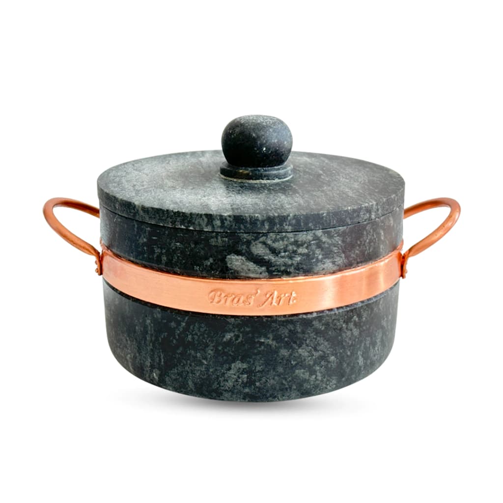 Panela De Pedra Sabão Reto 1,5 Litros
