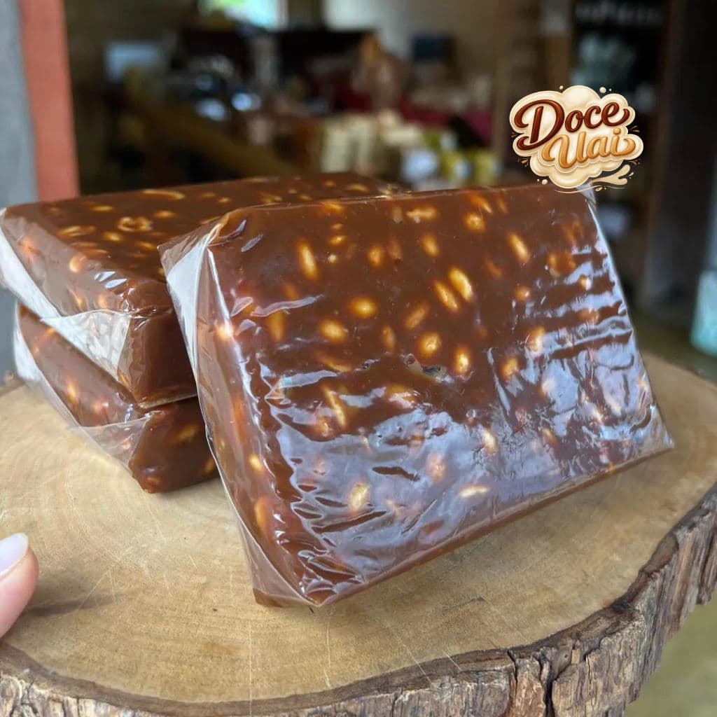 Pingo de Leite com Amendoim - Doces Gigantes