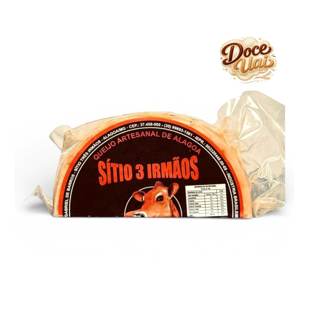 Queijo artesanal temperado tomate seco - 3 Irmãos - 500g - Imagem 1