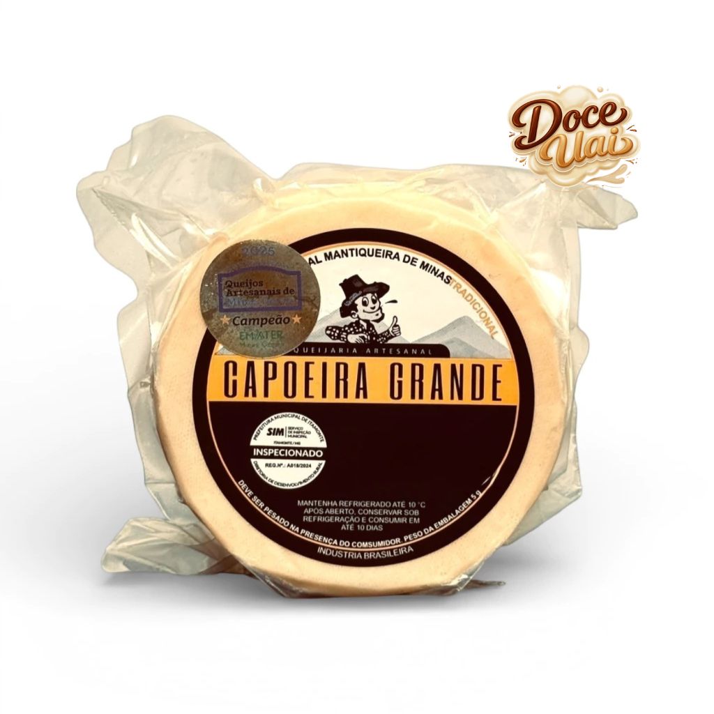 Queijo artesanal tradicional - Capoeira Grande - 500g - Imagem 1